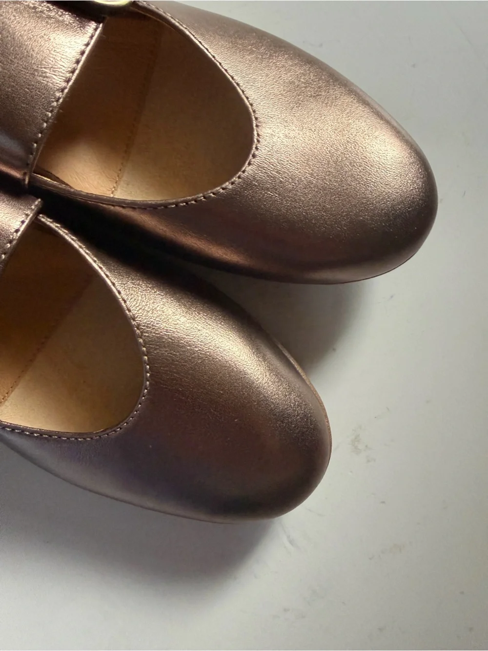 NWT Dansko Lotus Dark Gold Metallic Mary Jane Mule Flats Shoes Sz 37 No Box